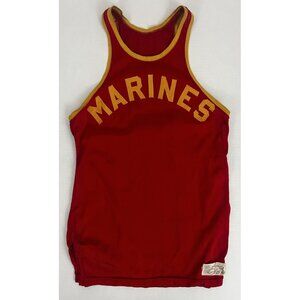Vintage 1959 USMC Marines Basketball Jersey Samuel Coane Sz 40 "13"
